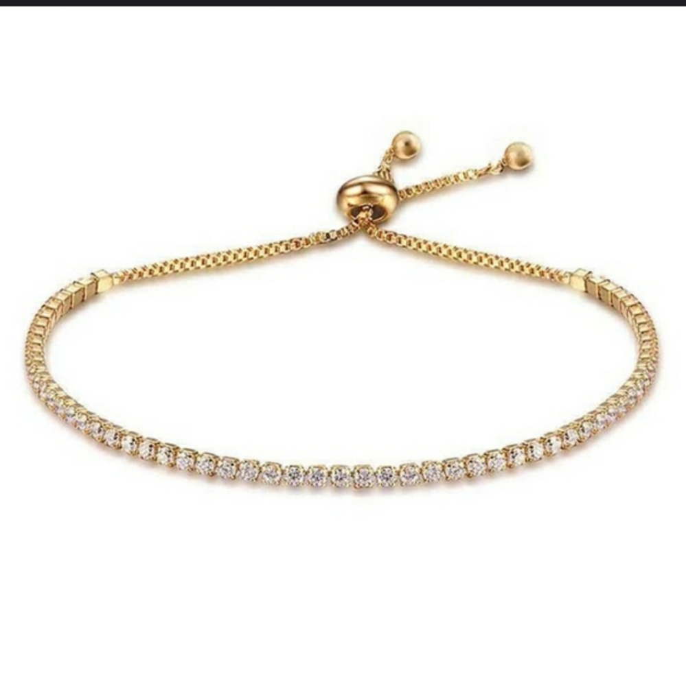 Gold Zirconium Bracelet